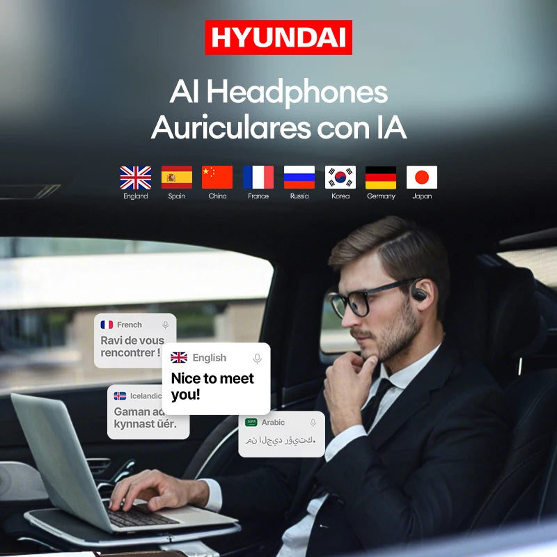 Choice HYUNDAI Openair5 AI Bluetooth Translation Earphones